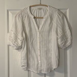 Z Supply Elliot Lace Inset Top Size XS